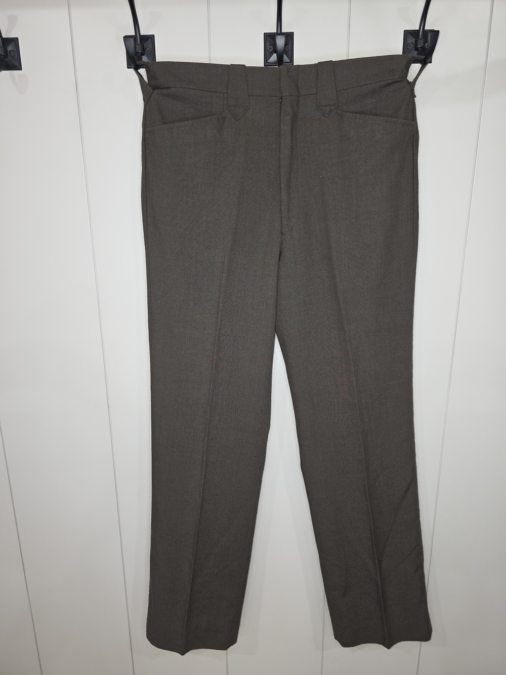 Vtg 70's Farah Western Pants Brown Wide Leg Ranch Wear. Size 33x33